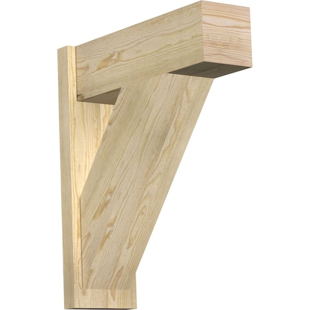 Ekena Millwork Traditional Block Rough Sawn Outlooker, Douglas Fir, 8"W x 24"D x 28"H OUT08X24X28TRA05RDF